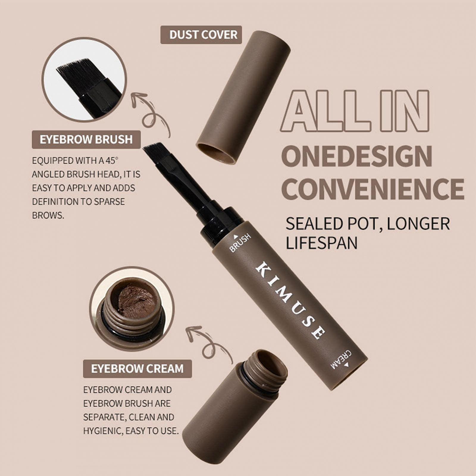 Пензлик Rosixehird Brown Eyebrow Pencils Коричневий, фото №6