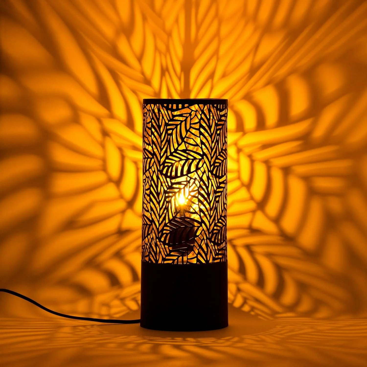 Настільна лампа Marrakech Verdure 34 см Метал Black Gold E27, фото №4