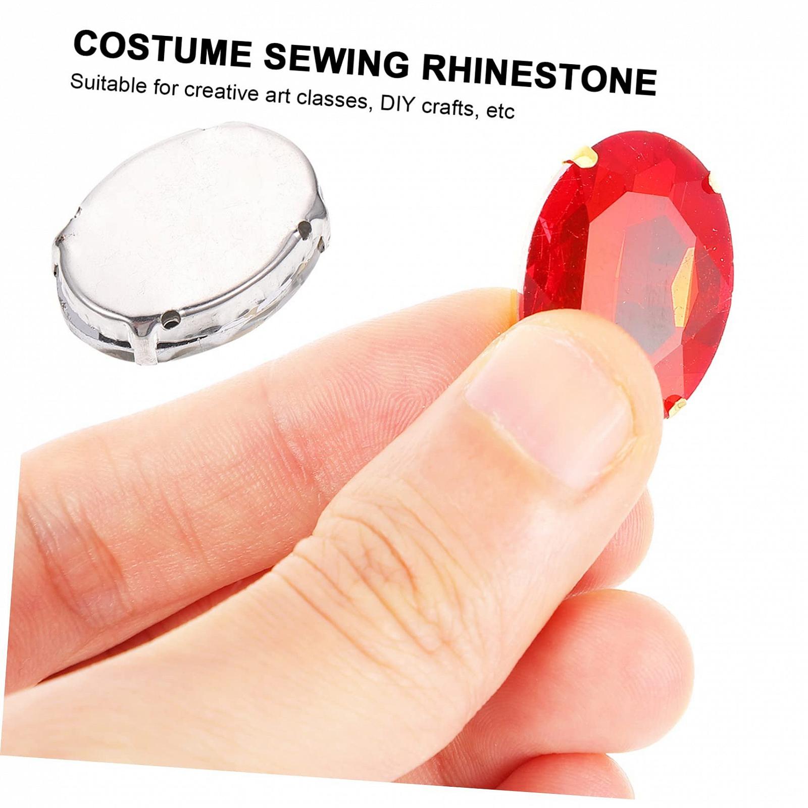 Стразы Operitacx Набор Блестящие Стразы для ювелирных изделий, пришивные камни в оправе, различные формы для одежды, свадебных украшений и поделок, фото №5