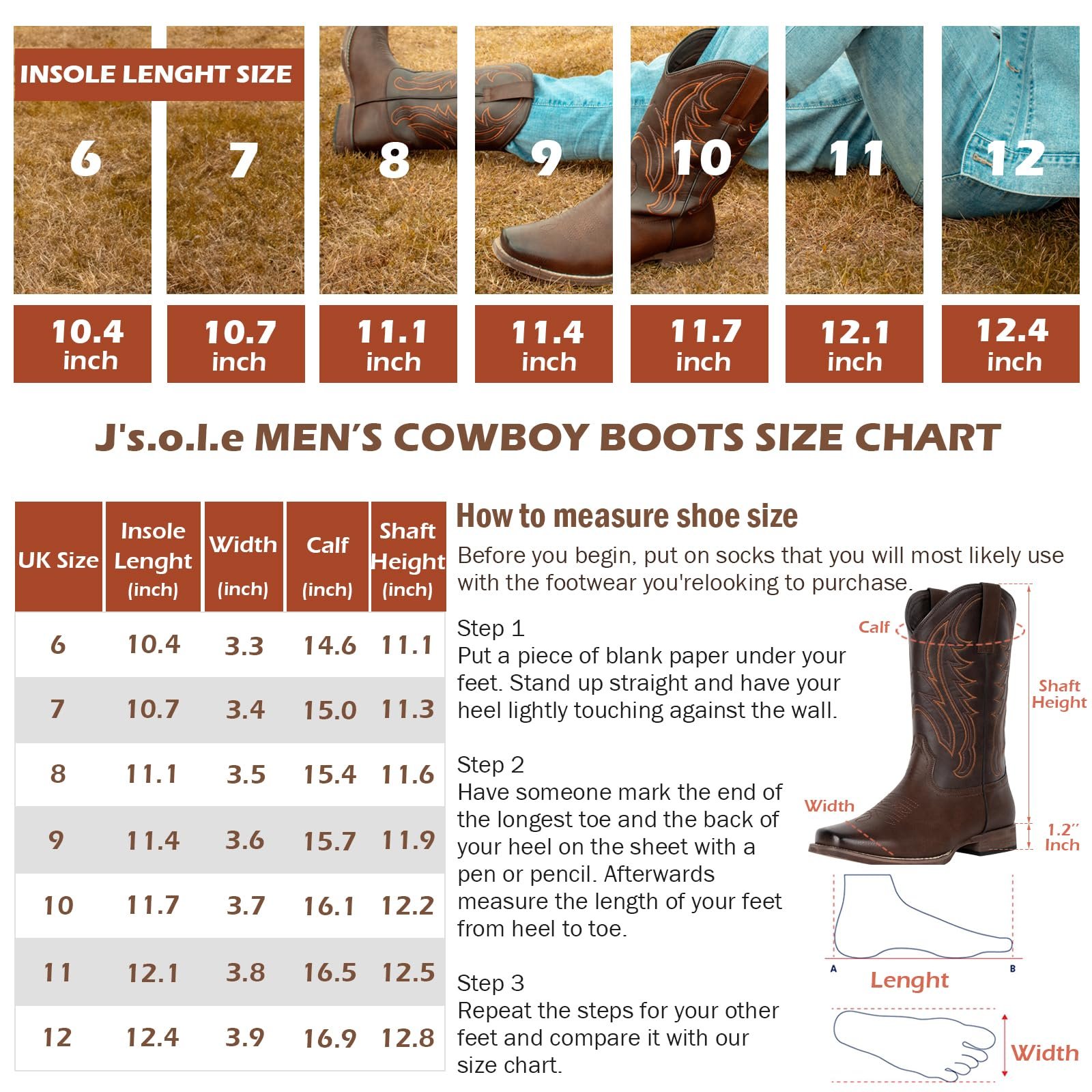 Черевики J's.o.l.e Чоловічі з квадратним носком, фото №6 Черевики J's.o.l.e Чоловічі з квадратним носком, фото №6