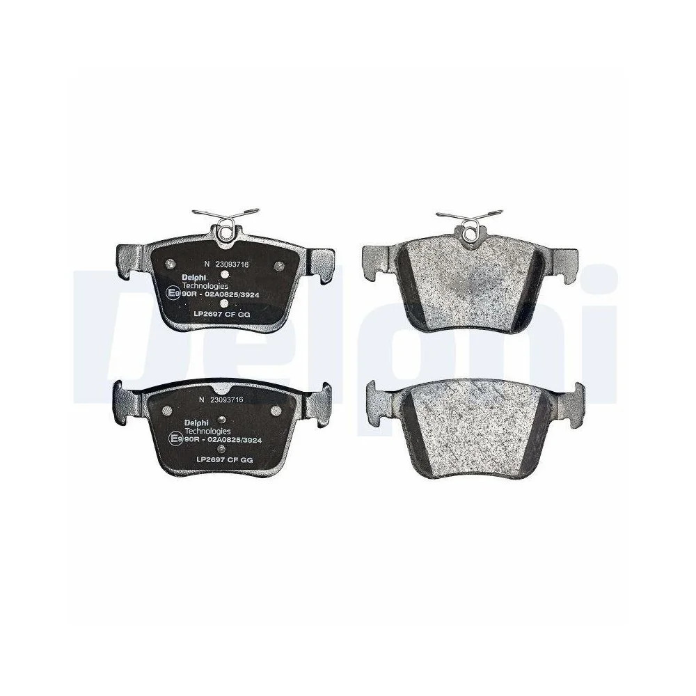 Комплект тормозных колодок, дисковый тормоз DELPHI LP2697 для AUDI SEAT SKODA VW AUDI (FAW), фото №1