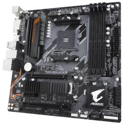 Материнская плата Gigabyte B450 AORUS M sAM4 4xDDR4 HDMI-DVI mATX 615903, фото №5 Материнская плата Gigabyte B450 AORUS M sAM4 4xDDR4 HDMI-DVI mATX 615903, фото №5