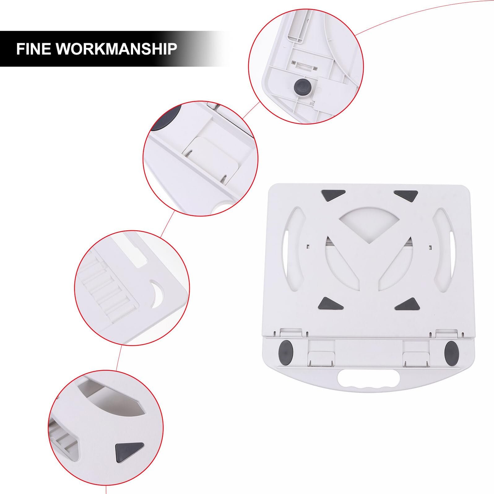 Підставка для ноутбука SOIMISS Регульована Поворотна Міцний Матеріал Покращена Циркуляція Повітря, фото №7 Підставка для ноутбука SOIMISS Регульована Поворотна Міцний Матеріал Покращена Циркуляція Повітря, фото №7