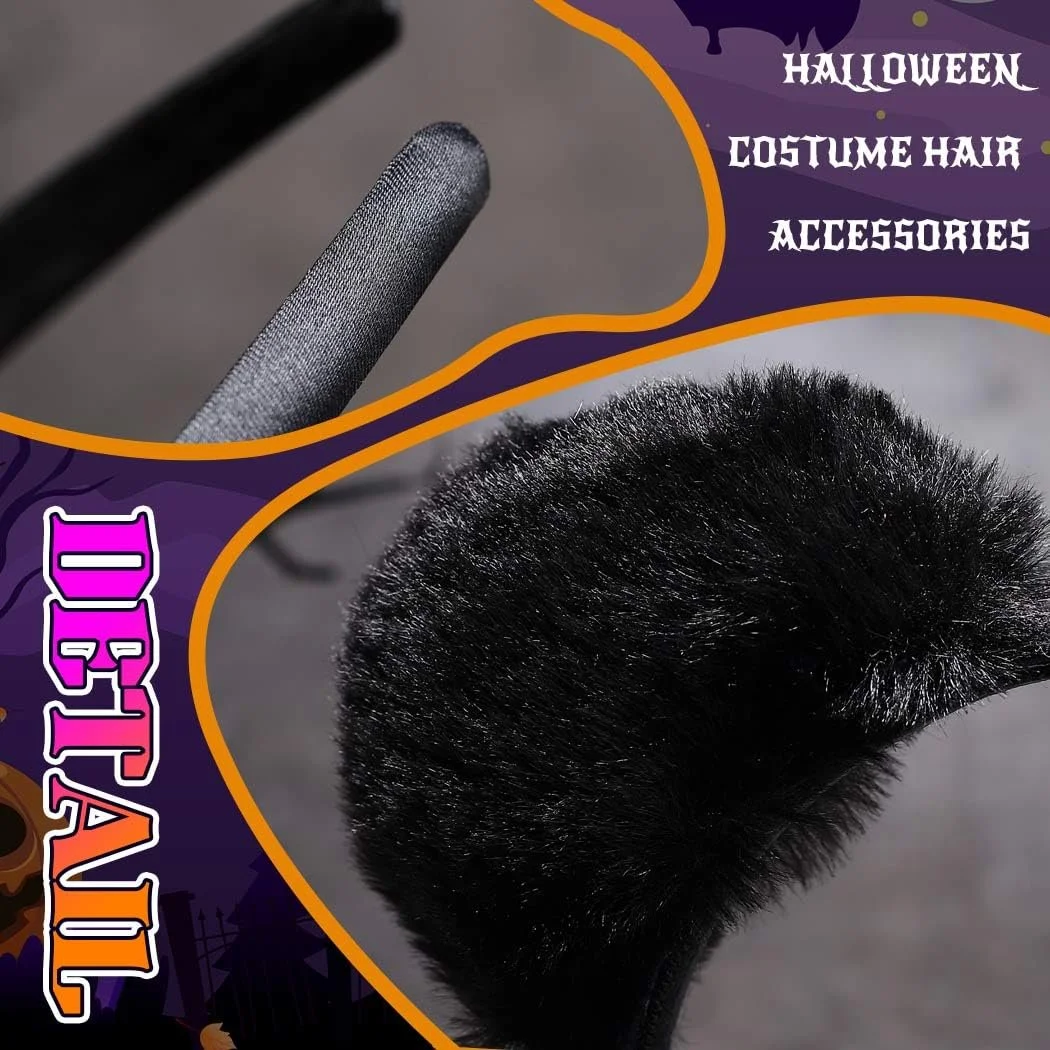 Обруч Вушка котика Zoestar Чорний, фото №4