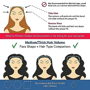 Обруч для вьющихся густых волос Squaer (Черный x 2) synthetic.ua - Фото 1