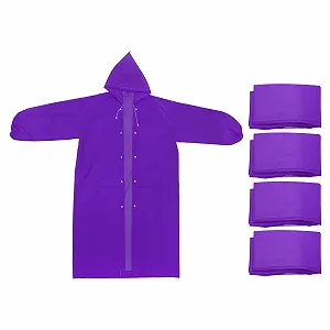 Пончо дощове PATIKIL, 4 шт, унісекс, для виживання - Фото 1