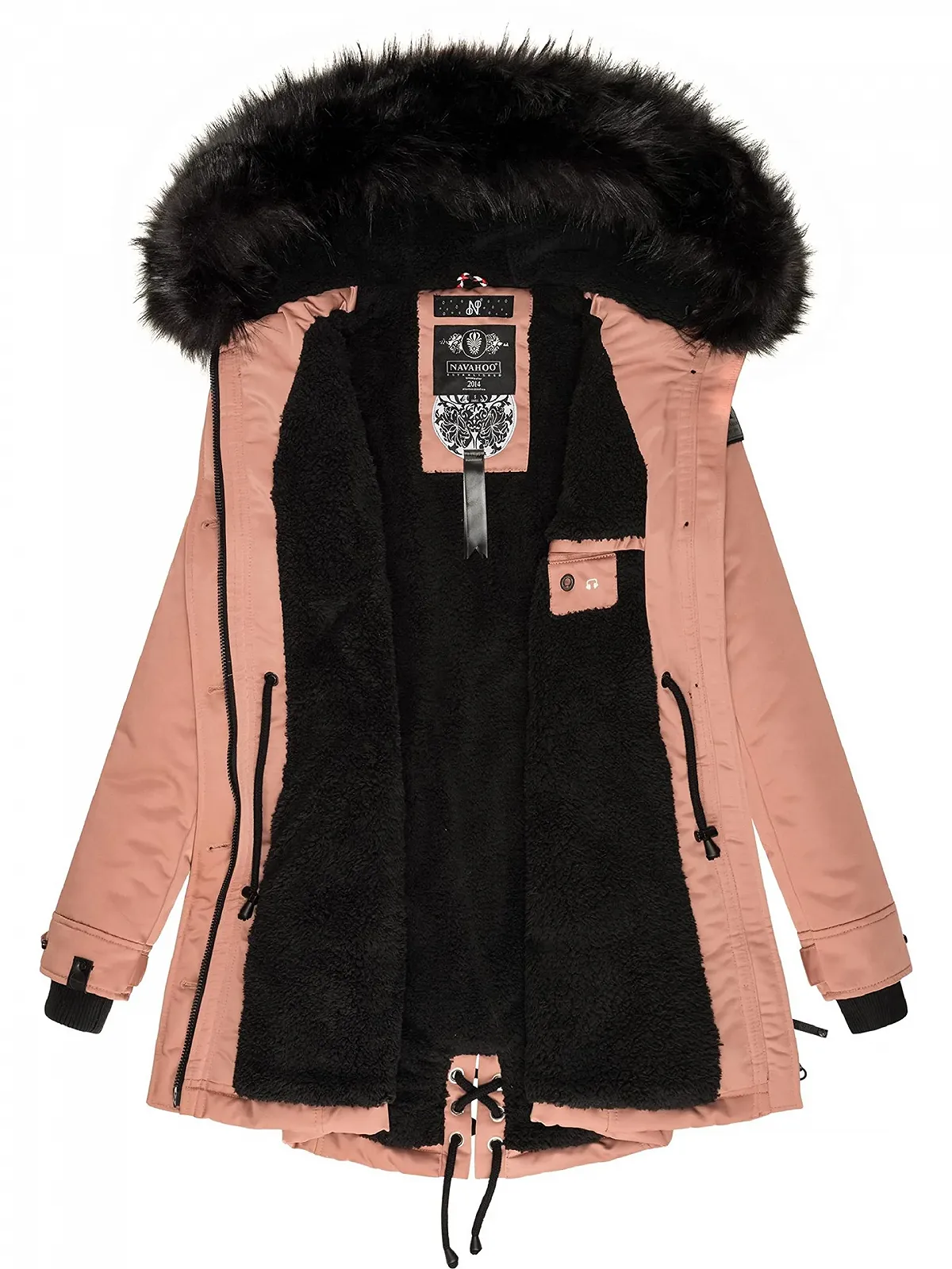 Зимове пальто Navahoo Luluna Prc Жіноче знімним штучним хутром, фото №4