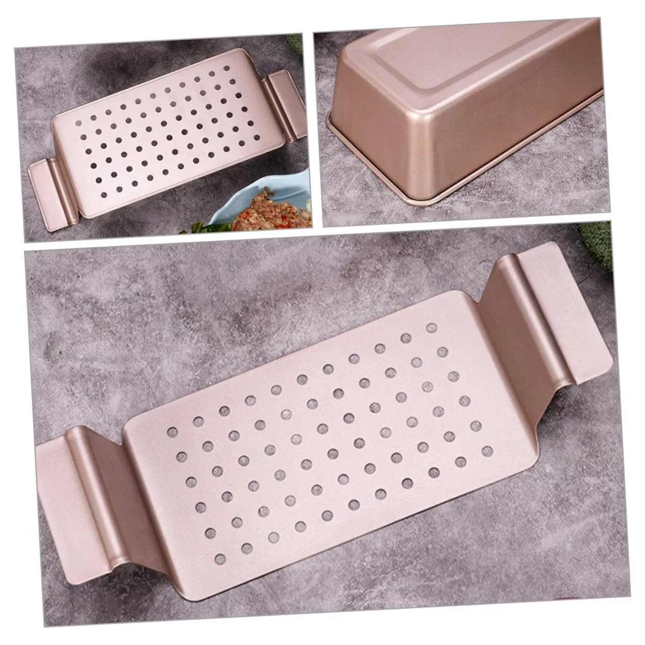 Форма для выпечки хлеба Veemoon Rose Gold углеродистая сталь с антипригарным покрытием большая розовая позолота, фото №8