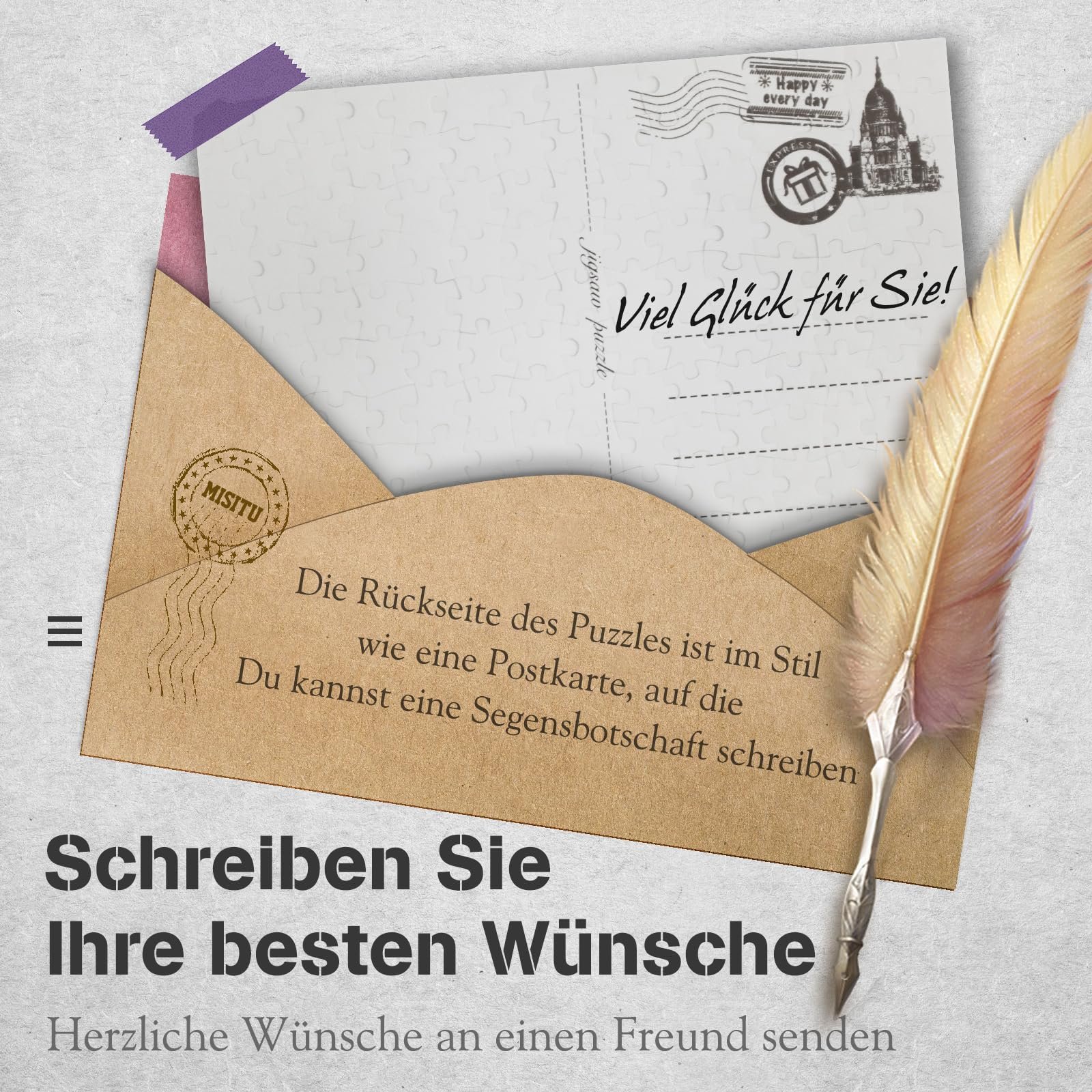 Набір пазлів MISITU Lighthouse Harbour 3 шт. по 150 елементів міні для дорослих, фото №4