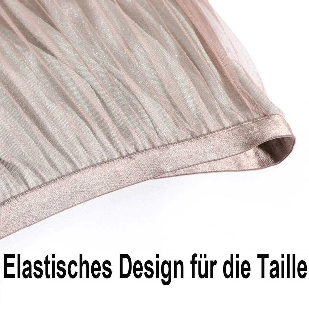 Юбка Matty-LZ Многослойная Юбка с Длинным Цветовым Градиентом Элегантная Повседневная Юбка A-силуэта с Высокой Талией, фото №4