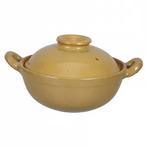 Горшок для тушения глиняный мультифункциональный с двойными ручками 500 мл - Фото 1