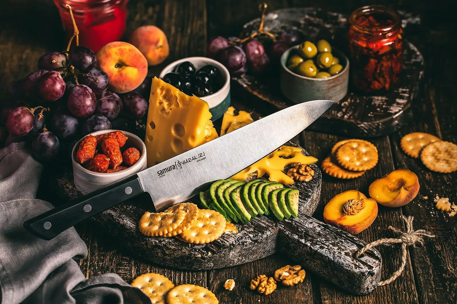 Нож кухонный Samura Harakiri шеф 208 мм (SHR-0085B), фото №8