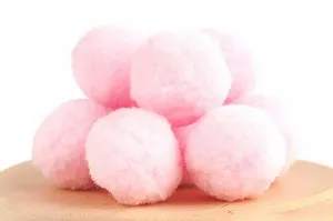 Помпоны для рукоделия Лентомания бархатные 30 мм Baby pink 13 10 шт (POM30-13) - Фото 1