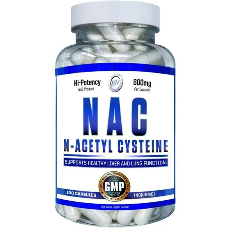 N-Ацетил-L-Цистеин Hi-tech Pharmaceuticals NAC 600 mg 100 Capsules, фото №1