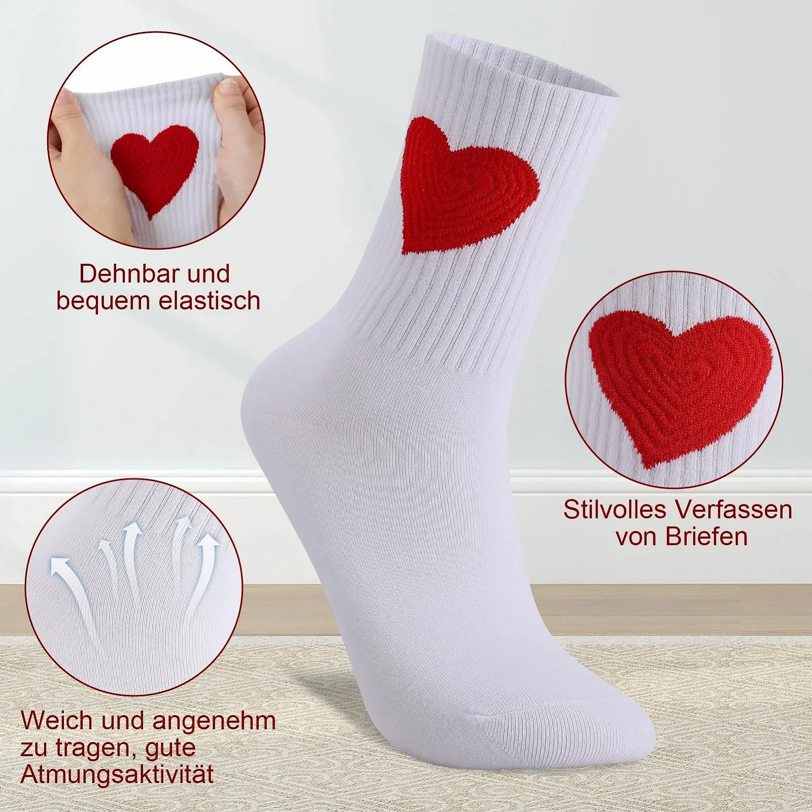 Шкарпетки тенісні з малюнком 6 пар, фото №3