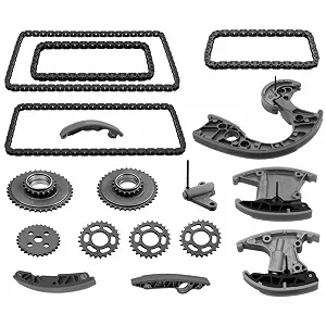 Комплект ланцюга ГРМ PartsTec PTA114-0280 для AUDI VW, лівий, правий - Фото 1