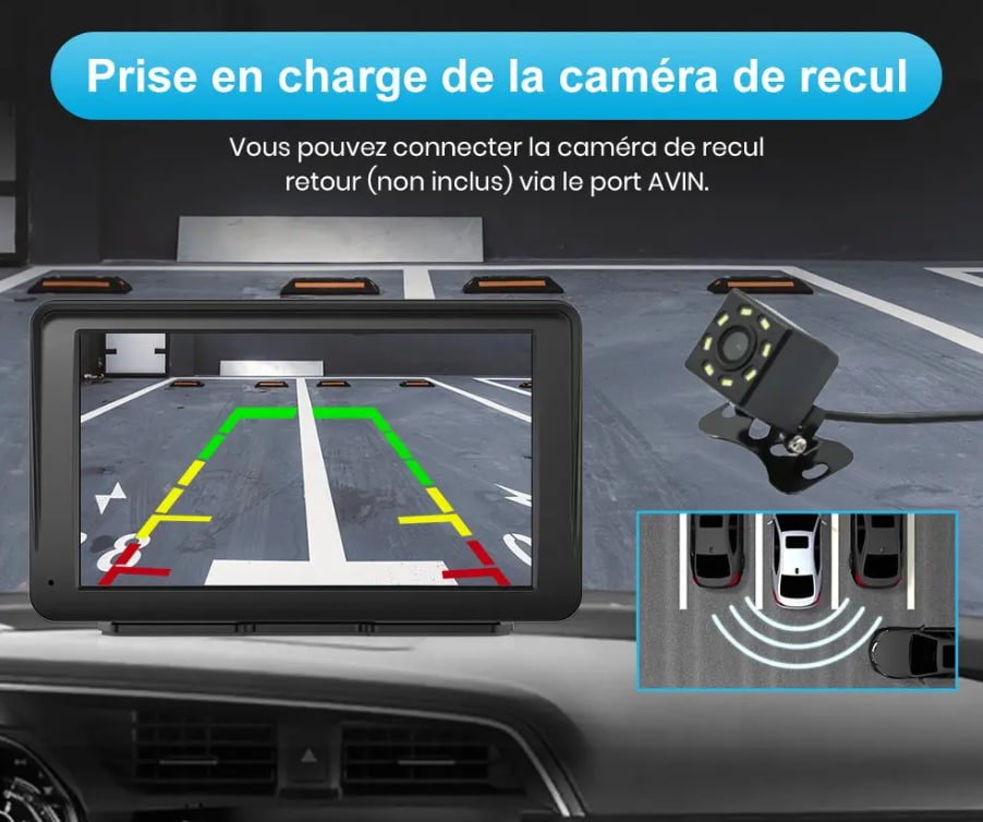 Автомагнітола AWESAFE / 7" / Сенсорна / Apple CarPlay / Android Auto / Bluetooth / FM / AUX, фото №5
