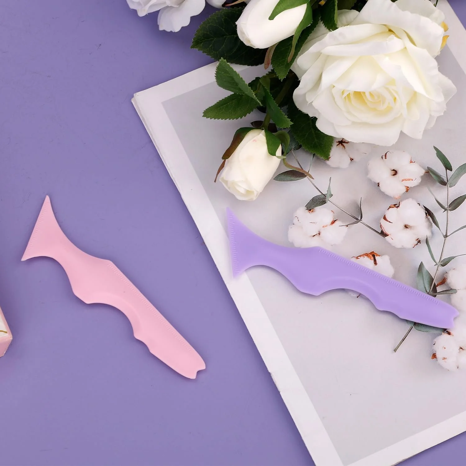 Трафареты для Подводки Ресниц Теней Помады Фиолетовый Розовый, фото №7