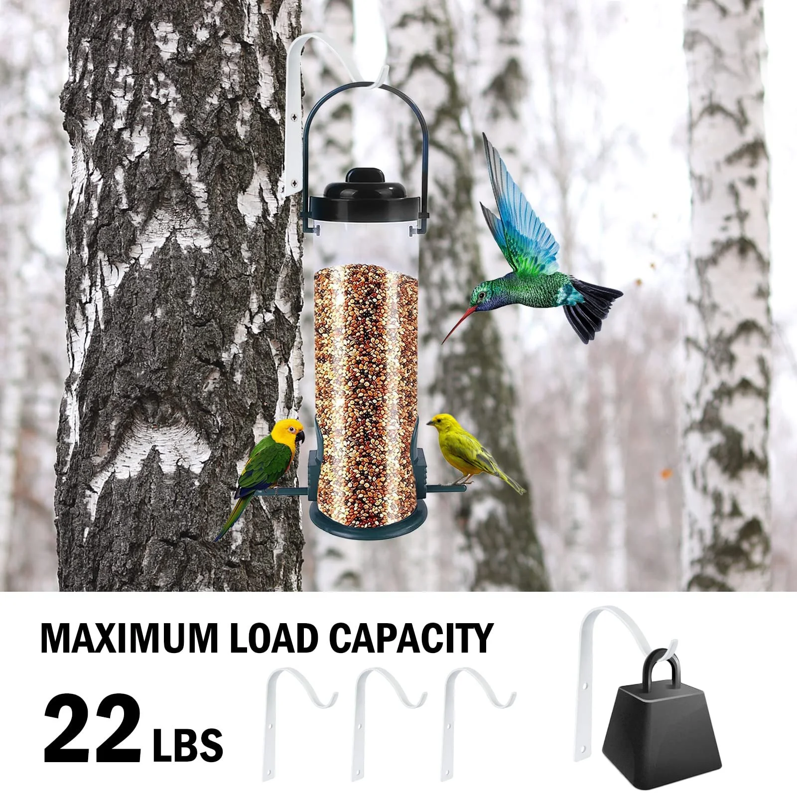 Держатели для подвесных корзин 4 шт. настенные железные крючки для вазонов и фонарей, фото №4