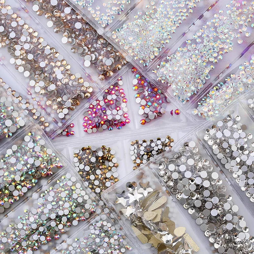 Стрази для нігтів Блискітки Зірки Форма серця DIY, фото №3