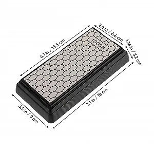 Точилка для ножів Двостороння алмазна з нековзною основою Портативна constellations synthetic.ua - Фото 1