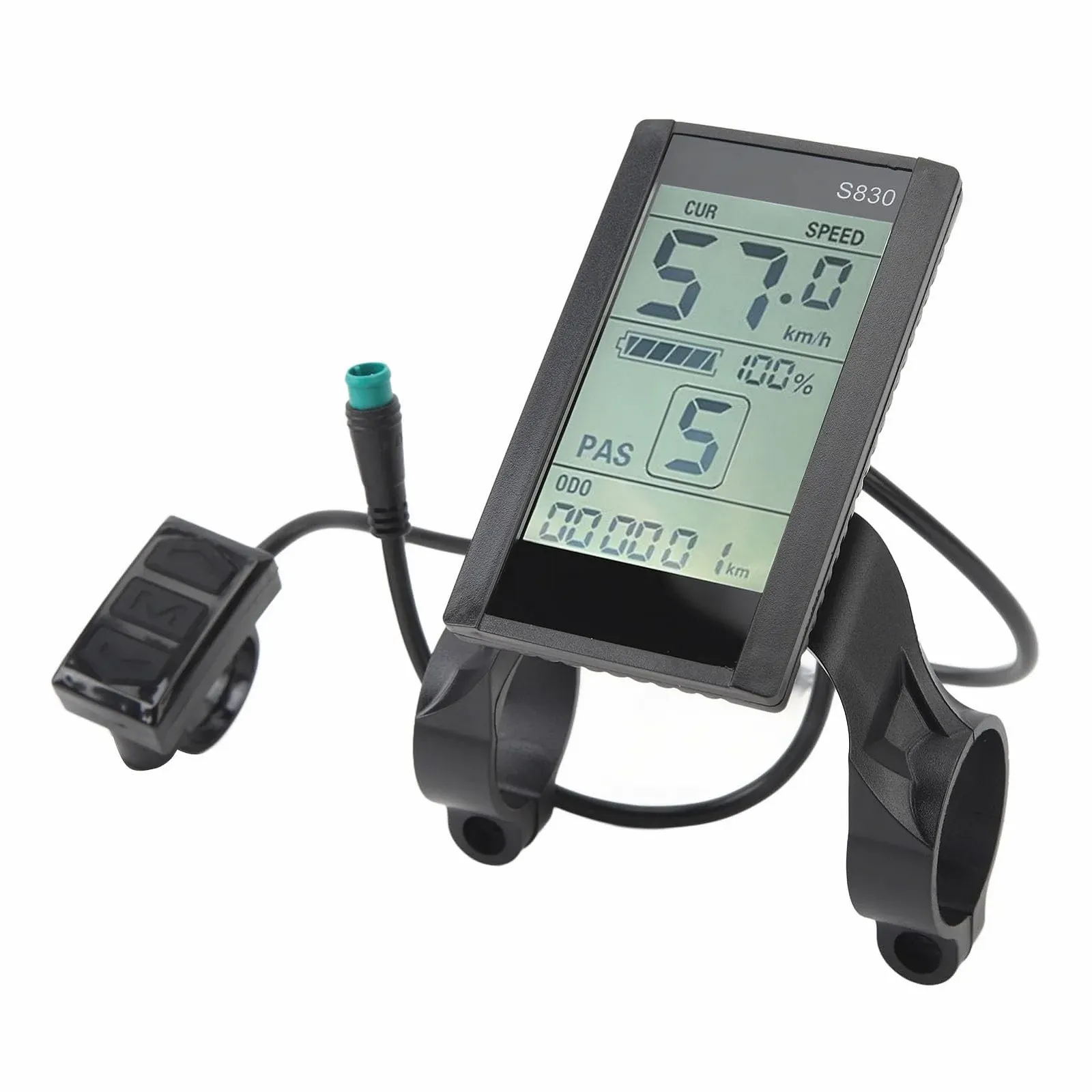 Велокомпьютер LCD Display 5-pin 24 В 36 В 48 В для электровелосипеда, фото №8