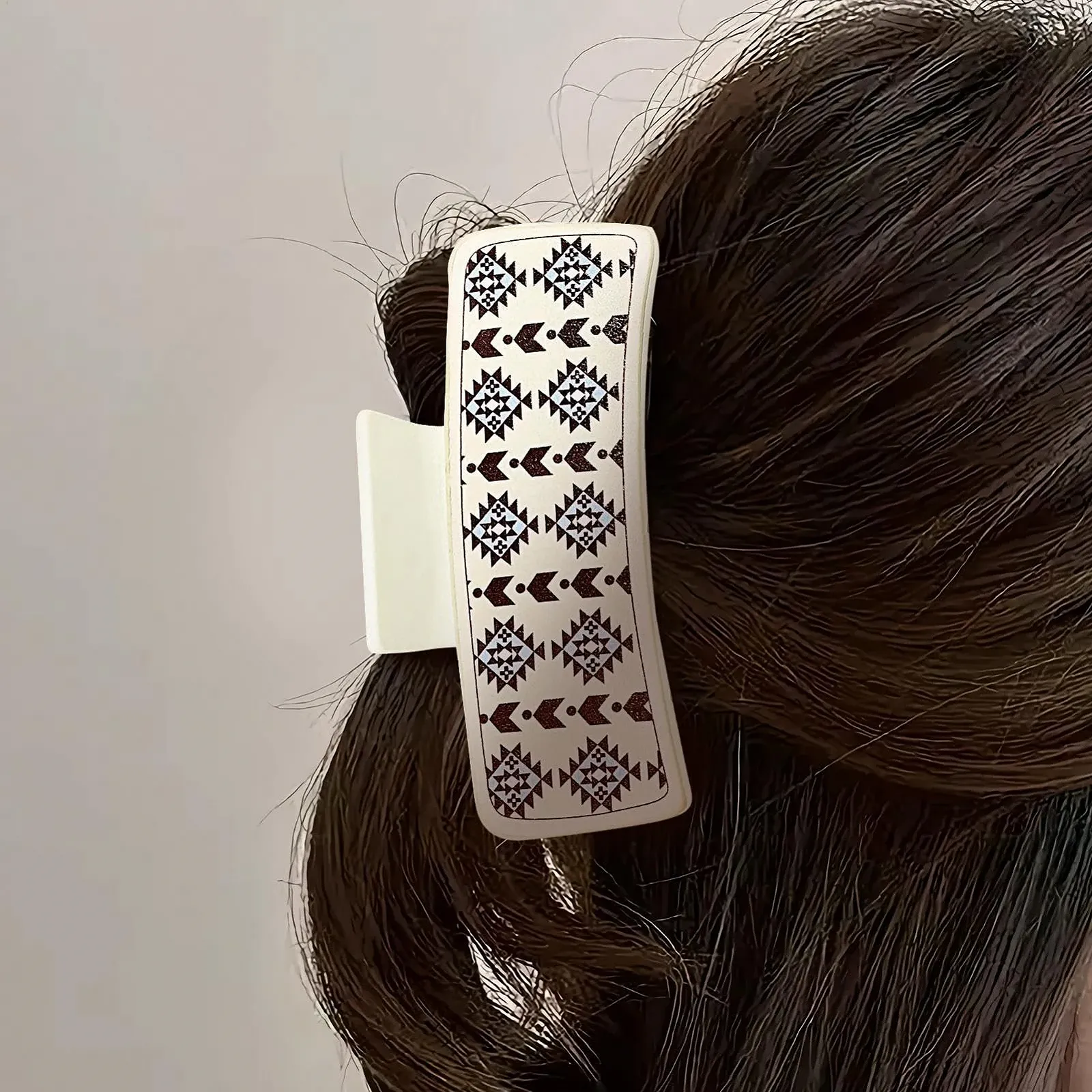 Заколка для волос, винтажная, кожаный и цветочный дизайн, фото №4 Заколка для волос, винтажная, кожаный и цветочный дизайн, фото №4