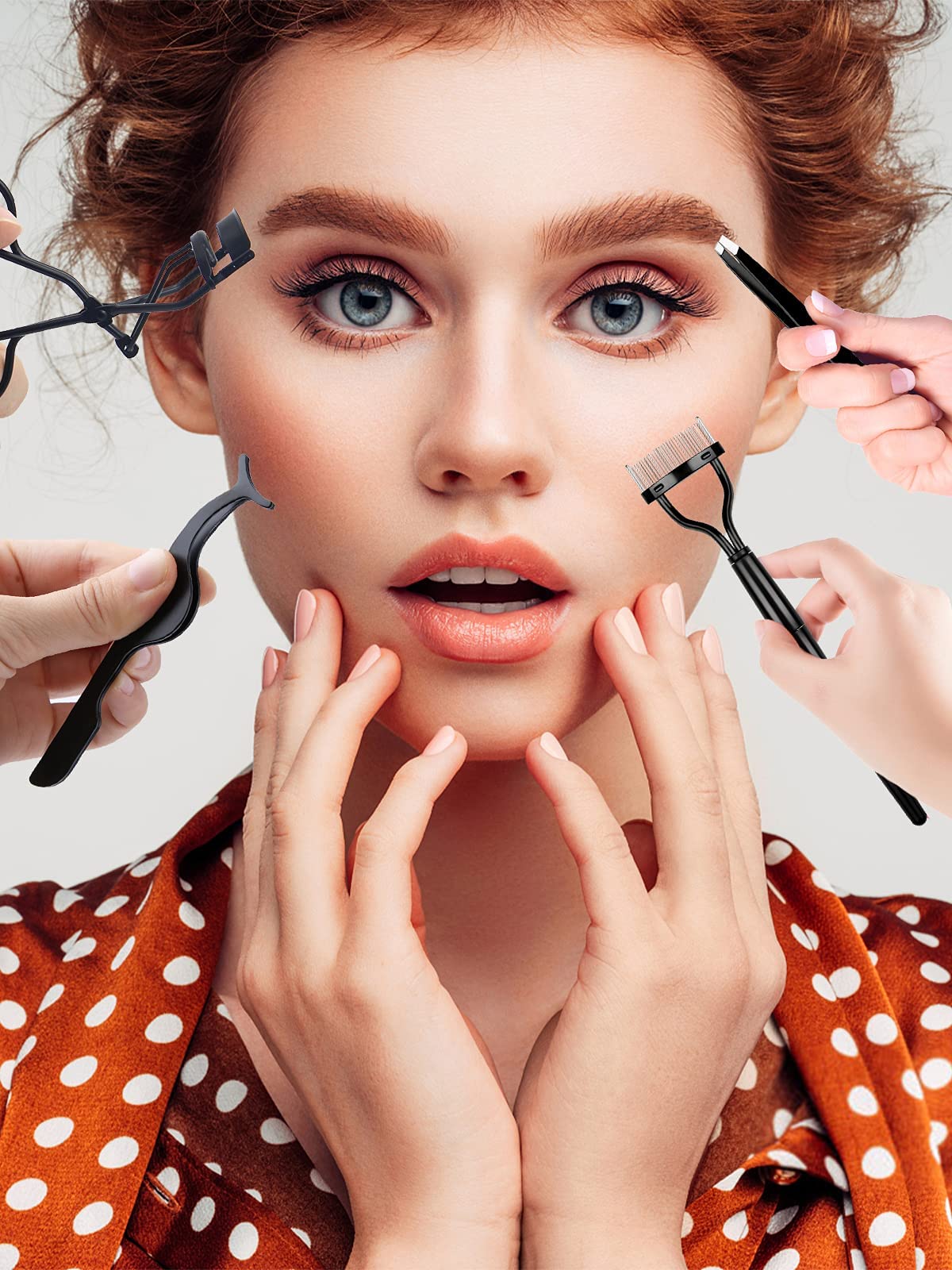 Набір EBANKU Eyelash Comb Curler 7 штук для брів Двосторонній щіточка для макіяжу, фото №6