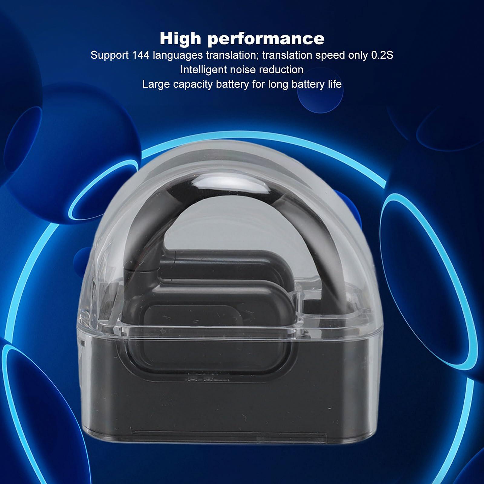 BT наушники-переводчики, 144 языка, 3 режима, перезаряжаемые беспроводные BT 5.3 для музыкальных звонков Black, фото №2 BT наушники-переводчики, 144 языка, 3 режима, перезаряжаемые беспроводные BT 5.3 для музыкальных звонков Black, фото №2