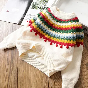 Рождественский свитшот Generisch Детский Теплый Рождественский Джемпер для Девочек и Мальчиков Рождественский Длинный Рукав для Зимнего и Праздничного Костюма synthetic.ua - Фото 1