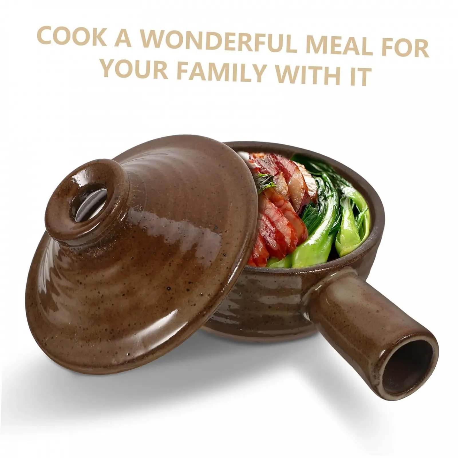 Ківш VALICLUD з кришкою антипригарне покриття для супу та тушкування, фото №7