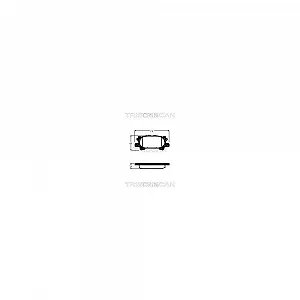 Комплект тормозных колодок TRISCAN 8110 13075 для TOYOTA LEXUS задний мост - Фото 1