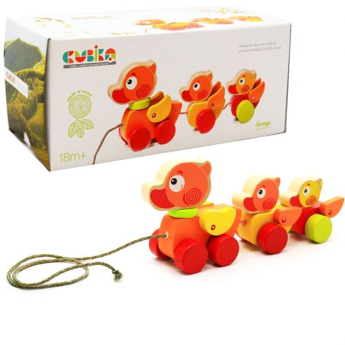 Деревянная каталка Утята путешественники [tsi194901-TSI], фото №1