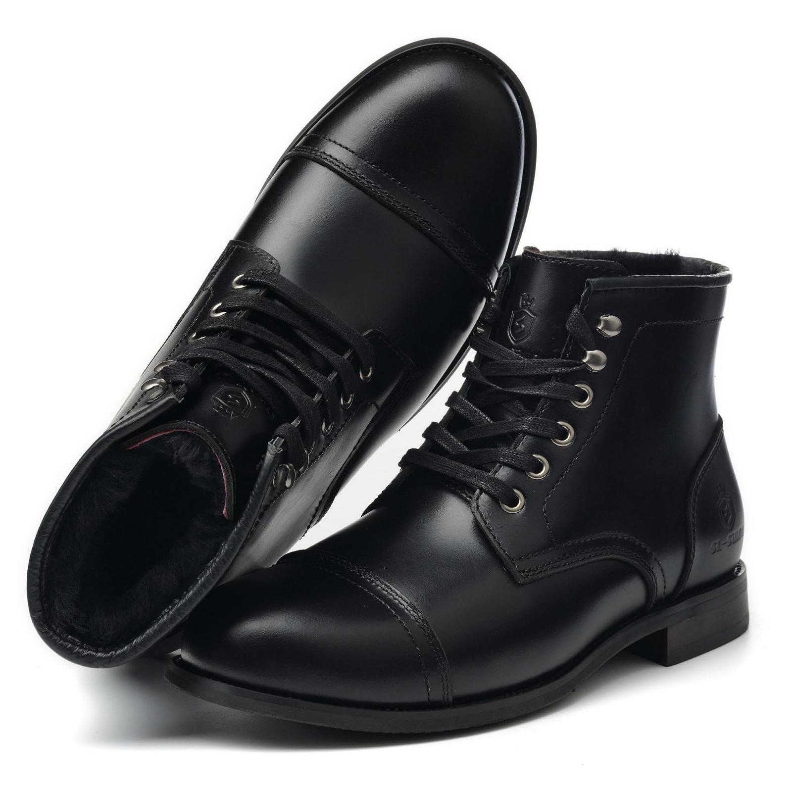 Ботинки SL-Saint Work Soft Toe Wedge Heel Мужские 6 дюймов кожаные коричневый, фото №1