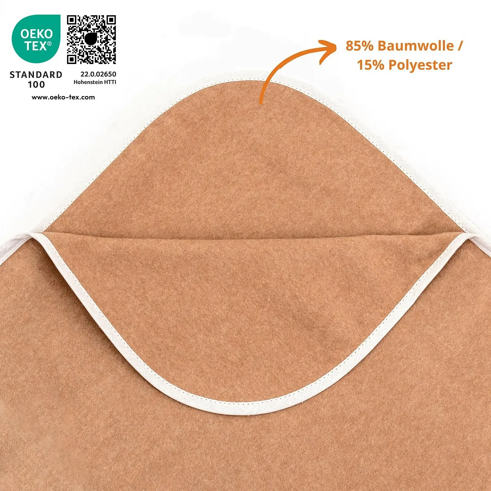 Покривало Sleepling М'яка Зроблено в Німеччині 150 x 200 см Бежевий Меланж, фото №2 Покривало Sleepling М'яка Зроблено в Німеччині 150 x 200 см Бежевий Меланж, фото №2