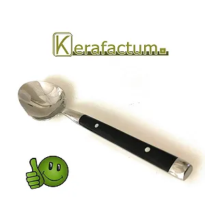 Ложка Kerafactum Набор из 2 суповых ложек из нержавеющей стали с черными ручками в стиле кантри-хаус synthetic.ua - Фото 1