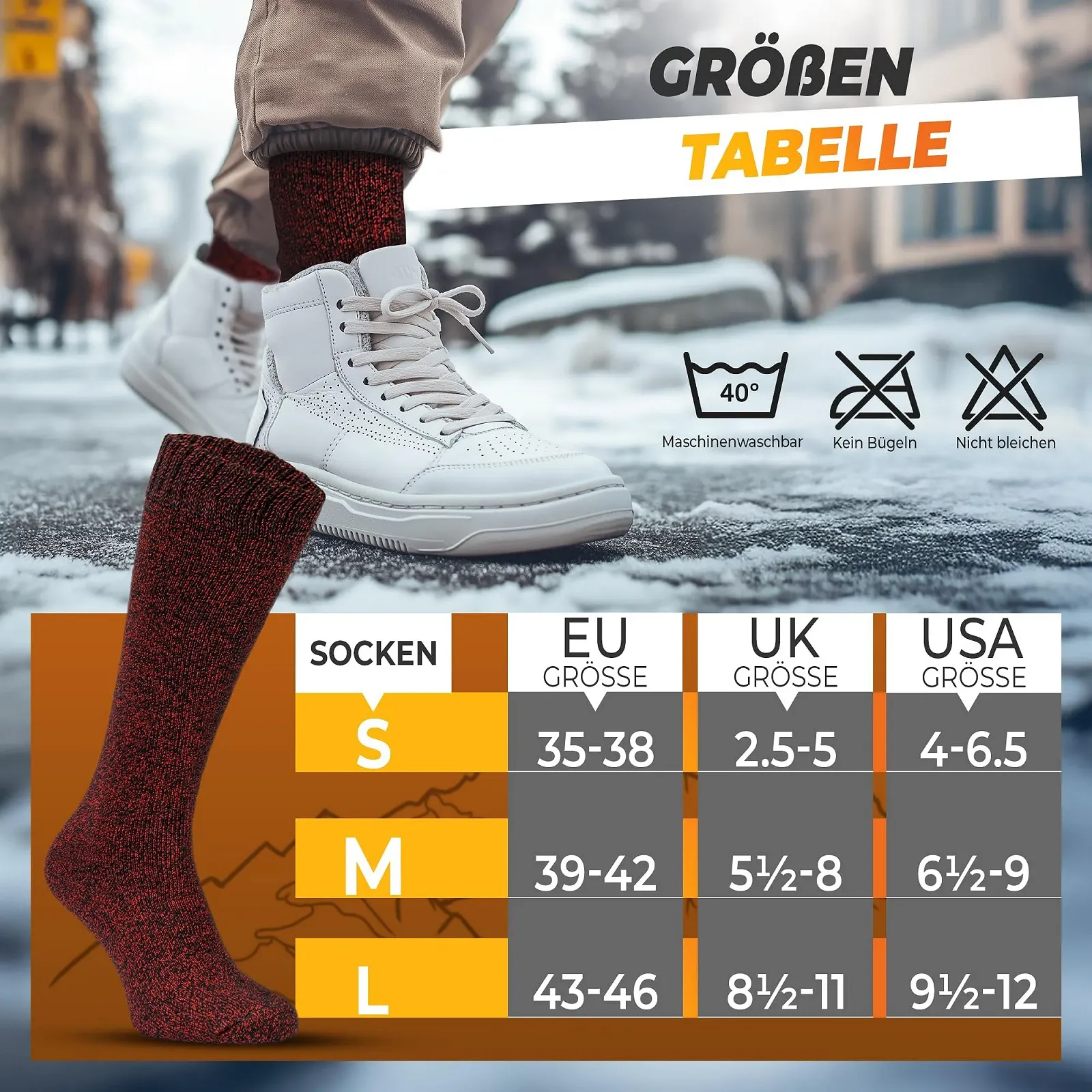 Термошкарпетки до коліна OCERA, 6 пар, фото №4 Термошкарпетки до коліна OCERA, 6 пар, фото №4