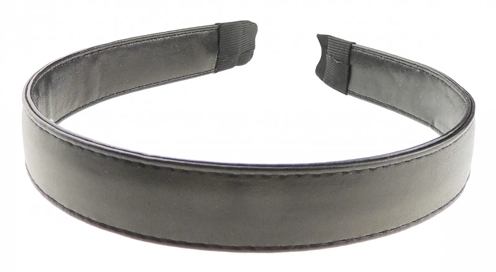 Обруч для волосся Шкіряний ефект Glamour Girlz Чорний 2 см, фото №1 Обруч для волосся Шкіряний ефект Glamour Girlz Чорний 2 см, фото №1