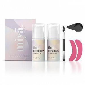 Фарба MIYA LASH Black Waterproof для брів та вій 2-в-1 водостійка чорна фарба тривалої дії на 6 тижнів - Фото 1