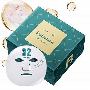Маска для лица Lululun Precious 32 шт Антивозрастной уход - Зеленый - Для поддержания кожи - Фото 1