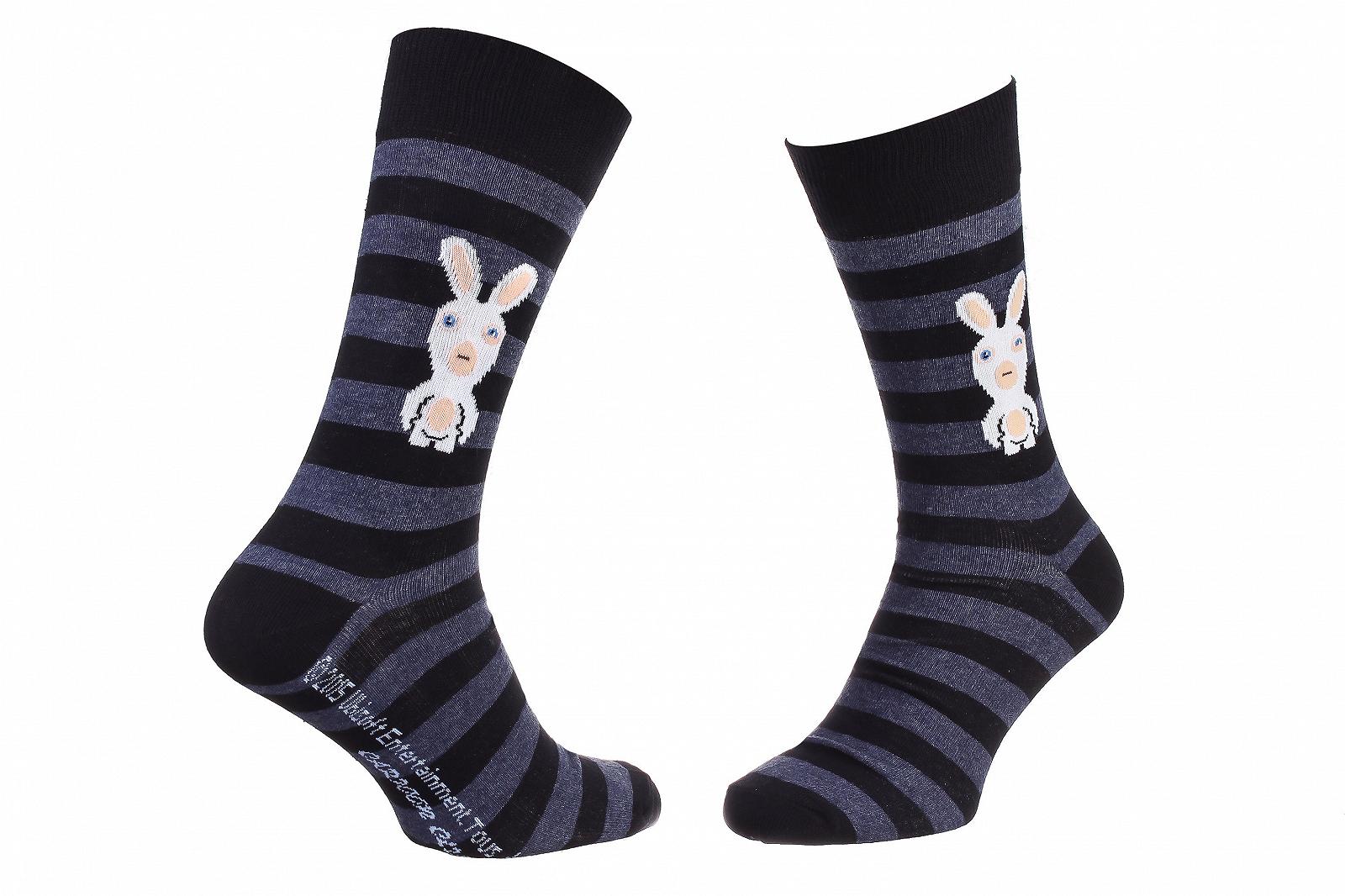 Носки LAPINS CRETINS LAPIN ET RAYURES Черный 39-42, фото №1