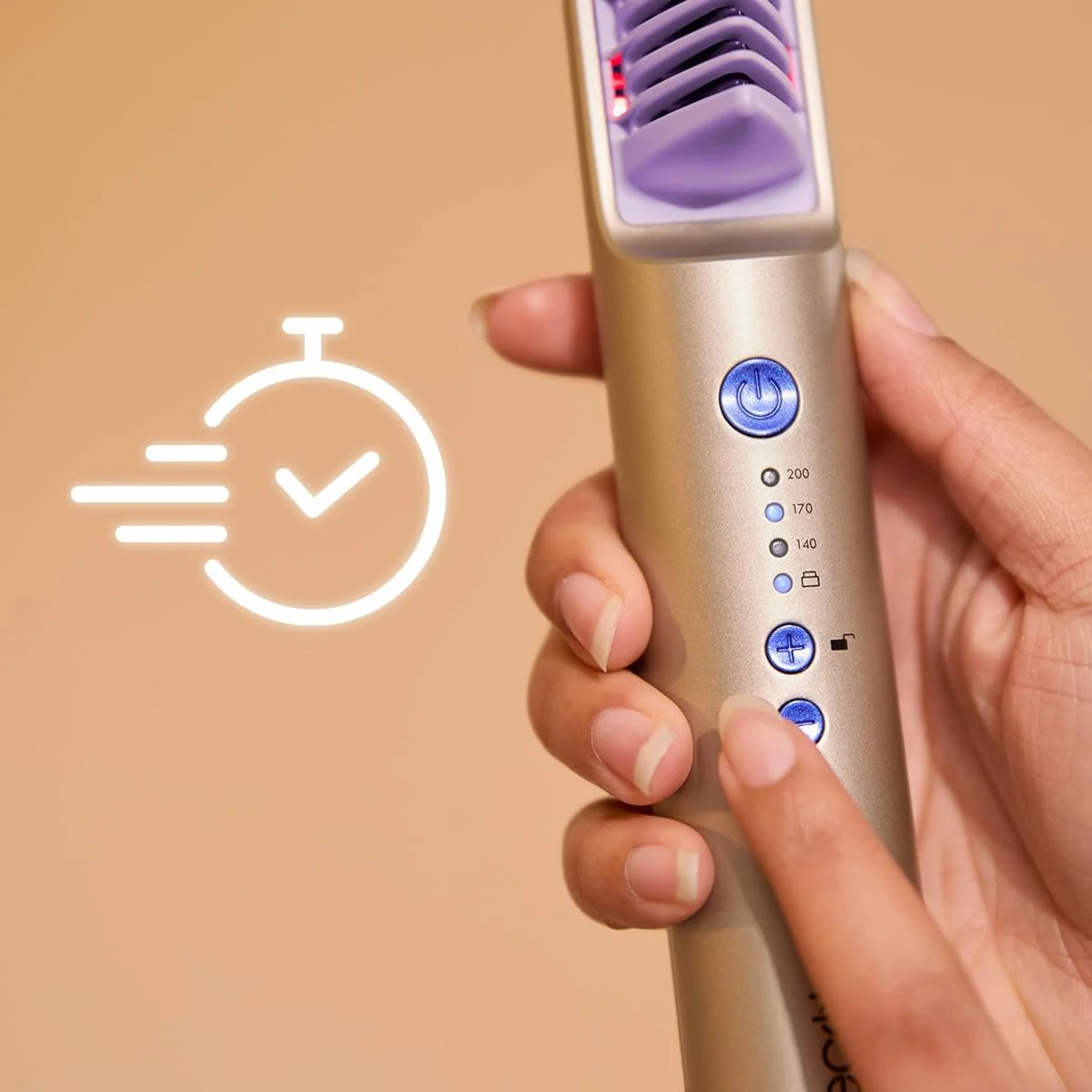 Щетка-выпрямитель Cecotec InstantCare Lisse iSphere инфракрасная и ионная технологии 140/170/200 °C, фото №7 Щетка-выпрямитель Cecotec InstantCare Lisse iSphere инфракрасная и ионная технологии 140/170/200 °C, фото №7