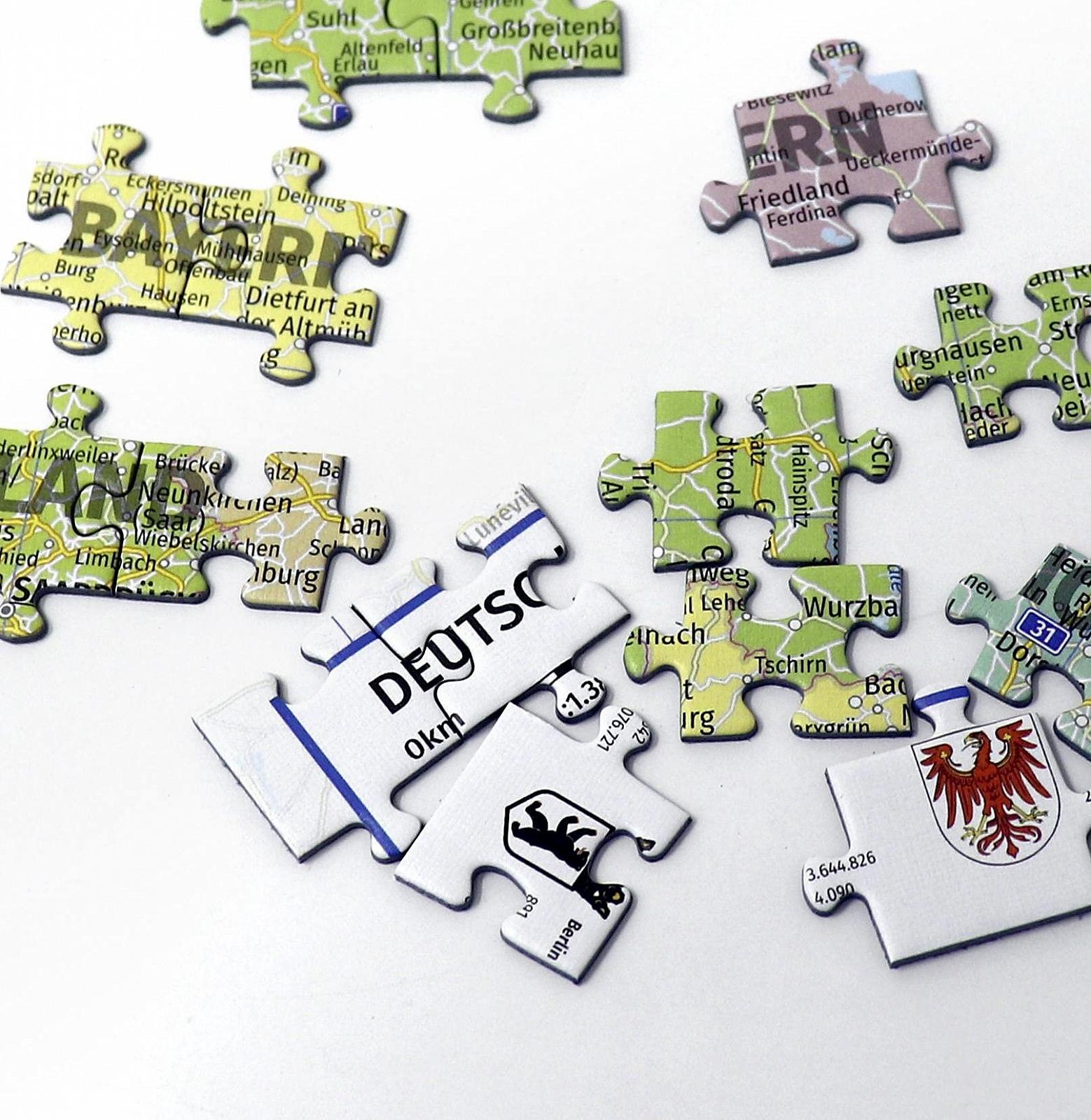 Пазл Close Up Germany Premium Map 2021 1000 деталей 68 x 48 см, фото №6