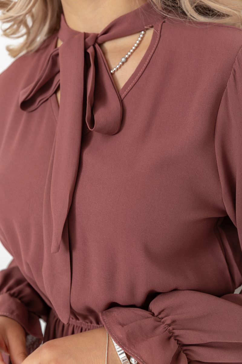 Платье нарядное цвет сливовый 204R601, фото №5