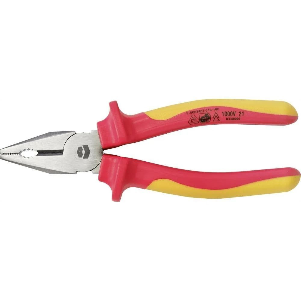 Плоскогубцы комбинированные TOOLCRAFT VDE 160 мм, фото №2 Плоскогубцы комбинированные TOOLCRAFT VDE 160 мм, фото №2