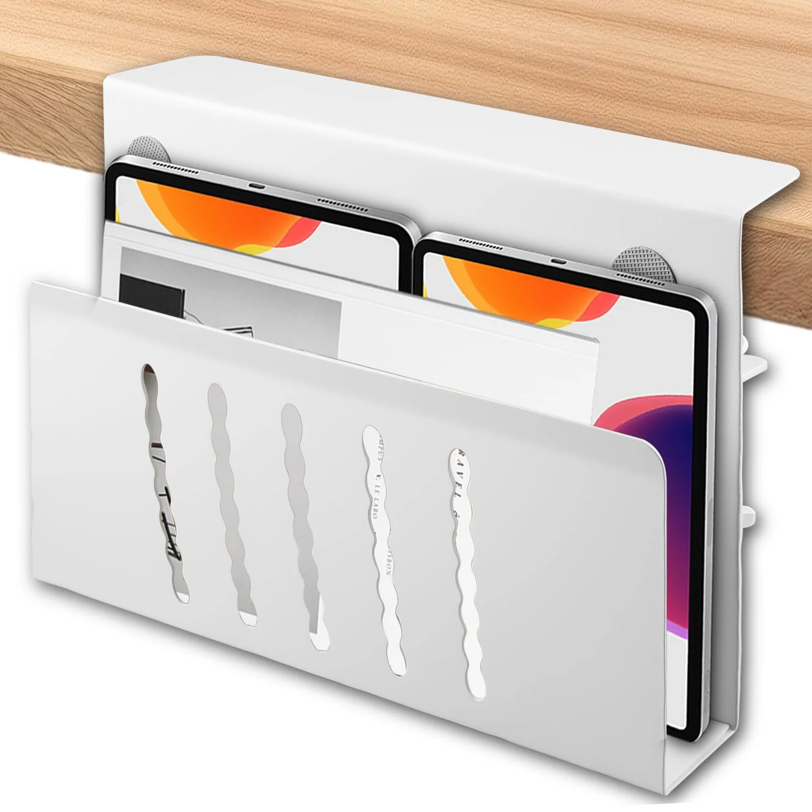 Настенный органайзер для ноутбука, крепится сбоку стола. Держатель для ПК. Для дома и офиса., фото №1 Настенный органайзер для ноутбука, крепится сбоку стола. Держатель для ПК. Для дома и офиса., фото №1