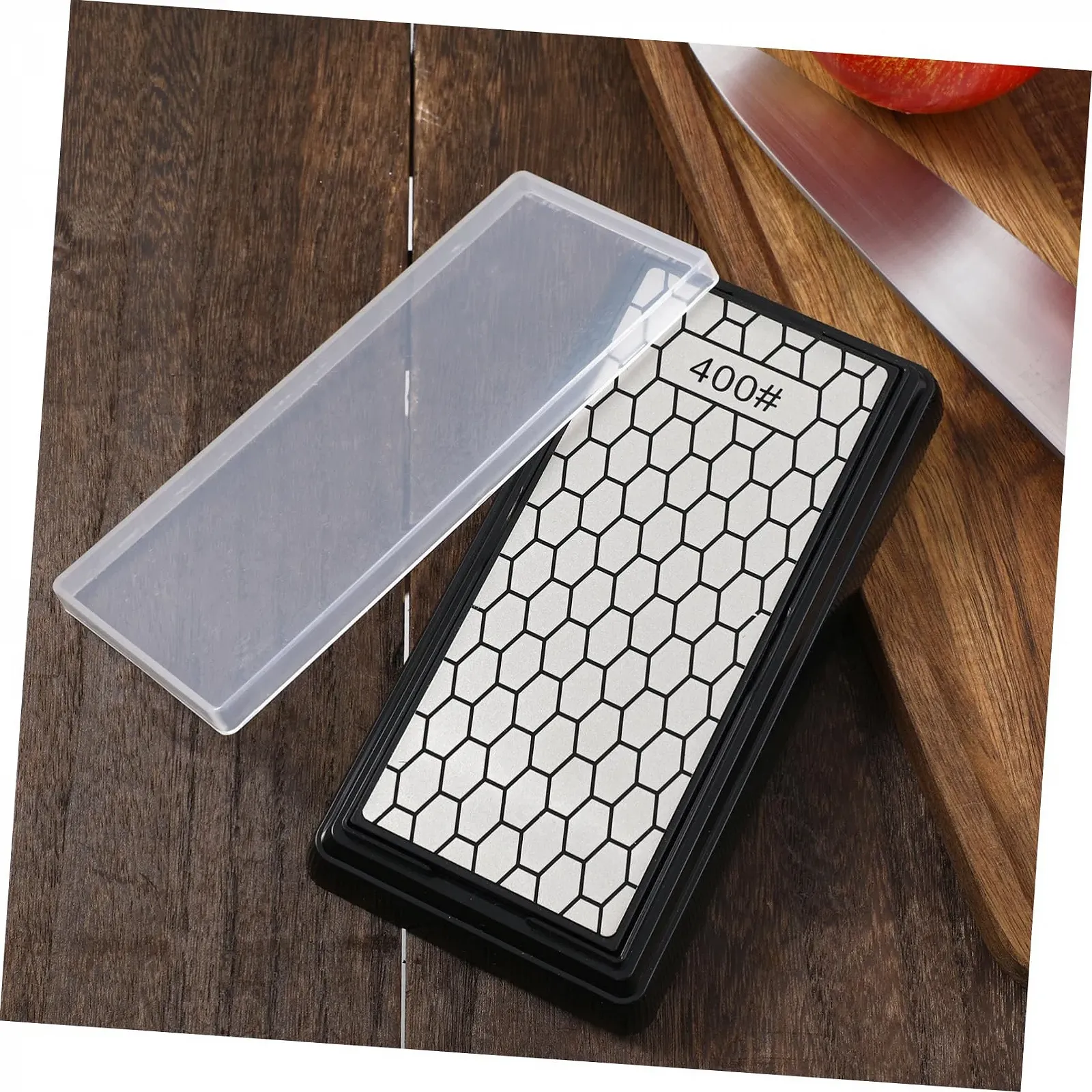 Алмазне точило для ножів Double-Sided 400/1000 Grit з підставкою, фото №7