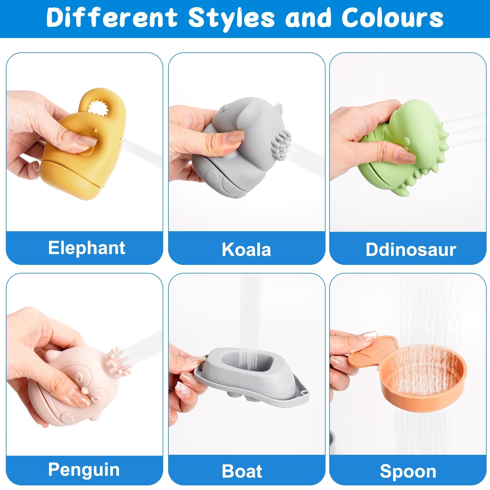 Набор игрушек для ванны 15 шт., фото №6