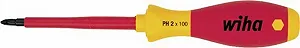Електрична викрутка Wiha SoftFinish Phillips (00848) PH2 x 100 мм VDE PH Phillips synthetic.ua - Фото 1