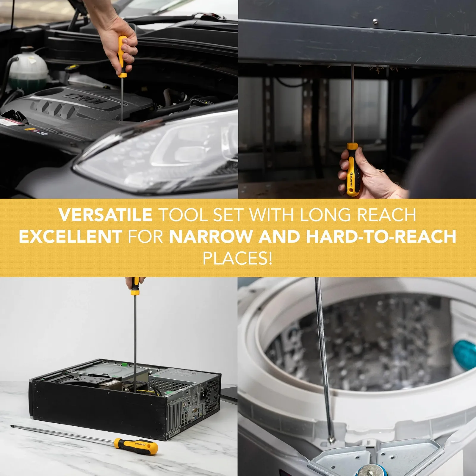 Набір викруток BLOSTM довгих магнітних 2 шт 300 мм Chrome Vanadium, фото №6